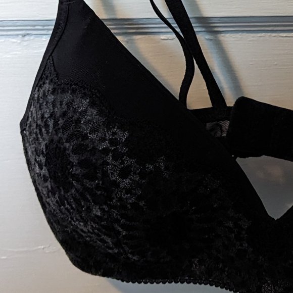 Aerie Be Real Black Bra with Lace - Picture 2 of 4